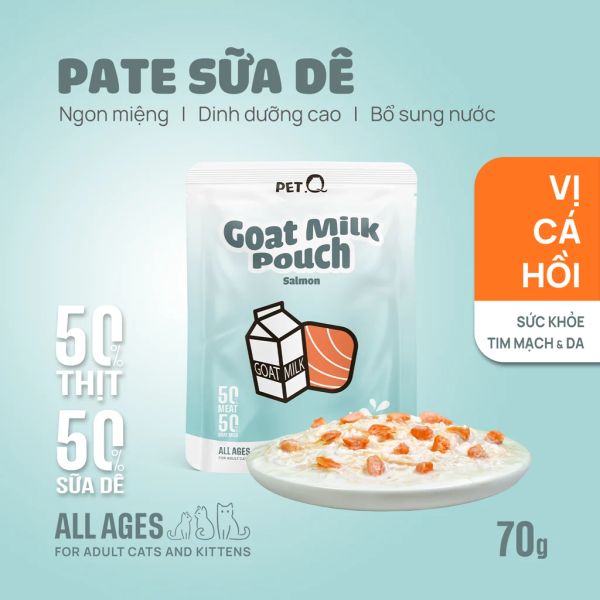 PetQ - Pate sữa dê cho mèo 70g