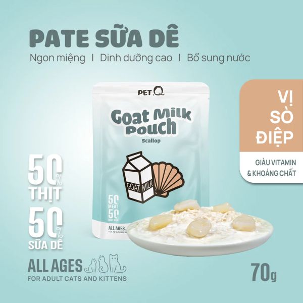 PetQ - Pate sữa dê cho mèo 70g