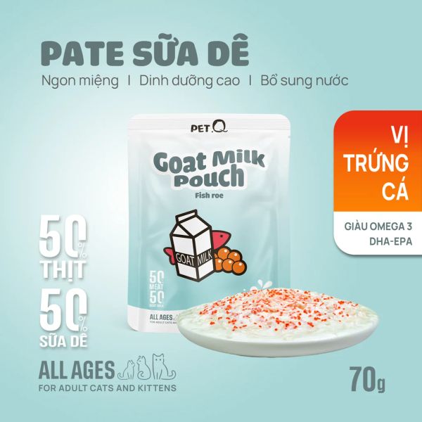 PetQ - Pate sữa dê cho mèo 70g