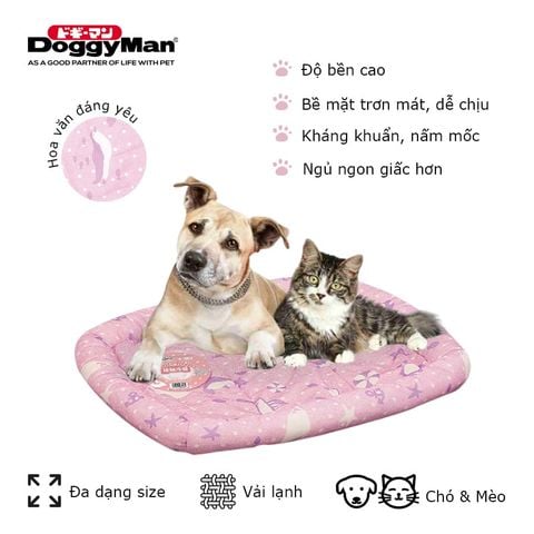 DoggyMan Nệm Giường Chim Cánh Cụt Vải Lạnh Cho Chó Mèo