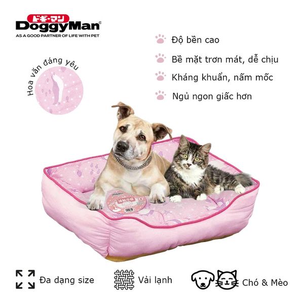 DoggyMan - Nệm Vải Lạnh Cho Thú Cưng Họa Tiết Chim Cánh Cụt S/M