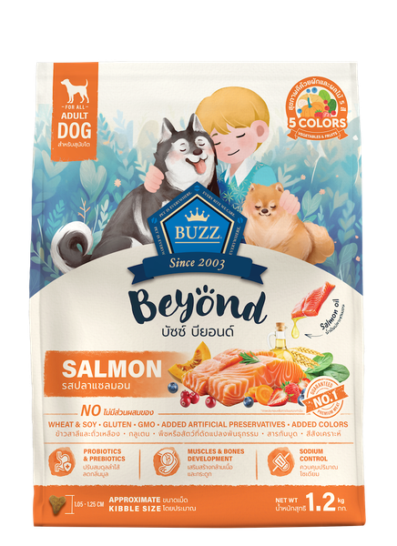Buzz Beyond – Hạt Cho Chó Trưởng Thành Vị Cá Hồi (1.2kg)