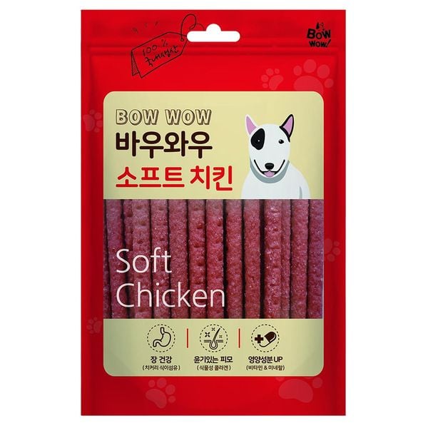 BOWWOW Soft Chicken - Que Bánh Thưởng Cho Chó