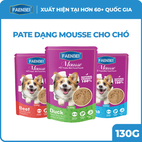 Faenbei Pate Cho Chó Dạng Mousse 130g