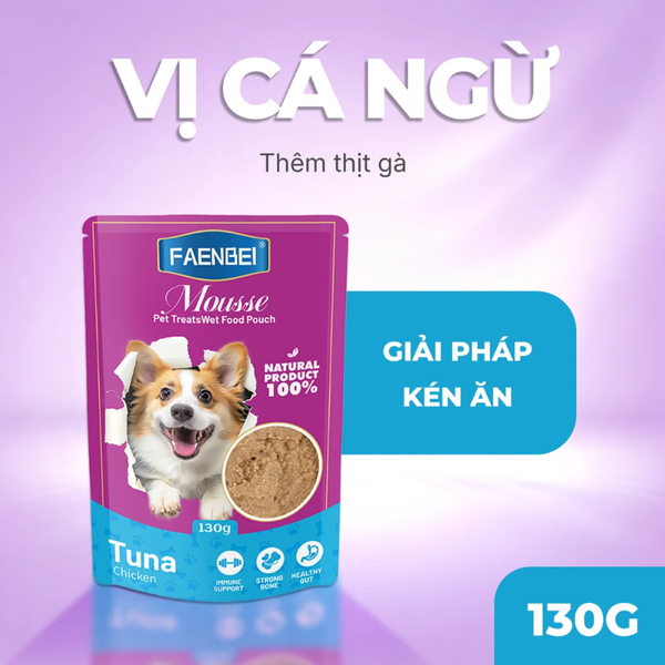 Faenbei Pate Cho Chó Dạng Mousse 130g