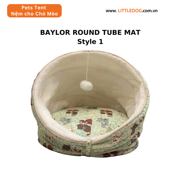 BAYLOR ROUND TUBE MAT - 3 IN 1 (Nệm ổ gấp gọn)