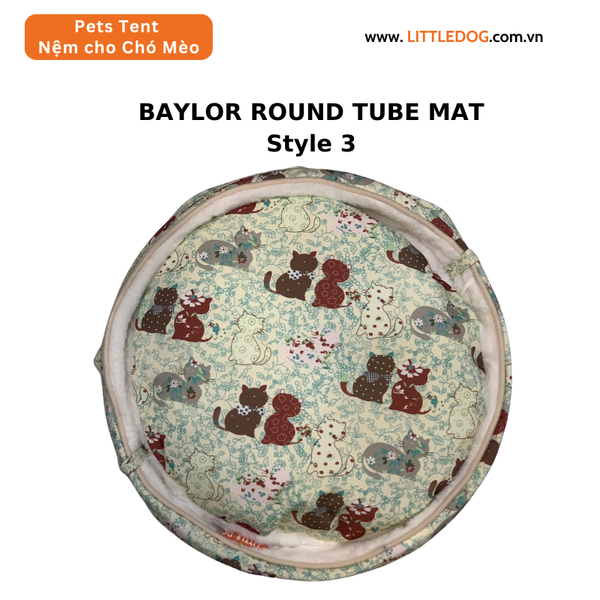 BAYLOR ROUND TUBE MAT - 3 IN 1 (Nệm ổ gấp gọn)