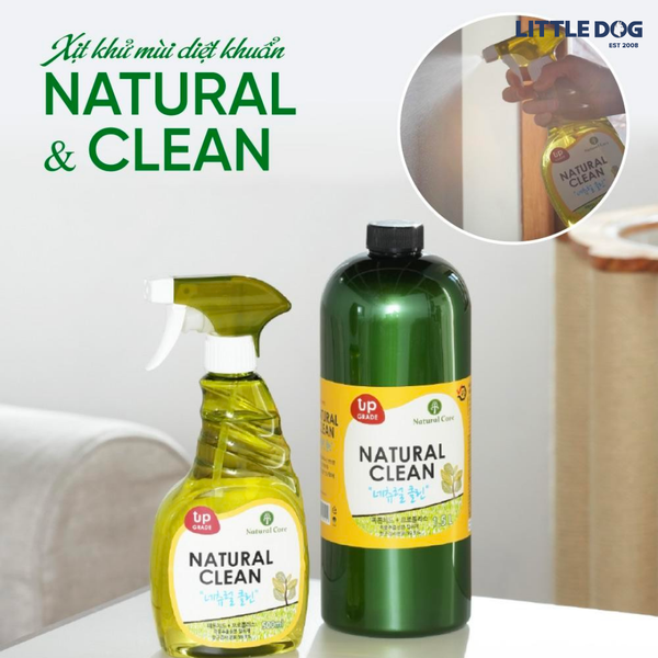 XỊT KHỬ MÙI CHO CHÓ VÀ MÈO  NATURAL CLEAN 500ml