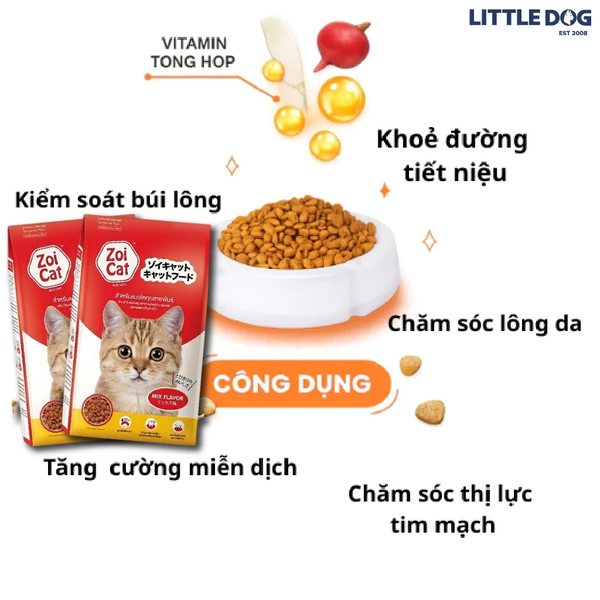 Thức ăn hạt khô Zoi Cat Food Adult Mix Flavor 1kg/20kg
