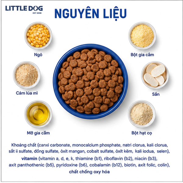 Thức ăn hạt khô Zoi Dog Food Adult Mix Flavor 1kg/20kg