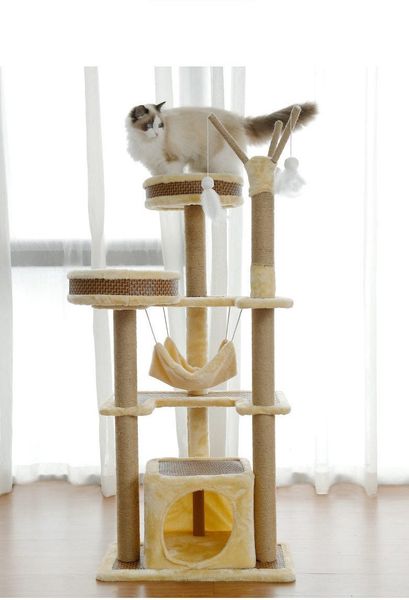 Trụ Cào Mèo YC Vàng - YC Cat Tree Yellow PT-3