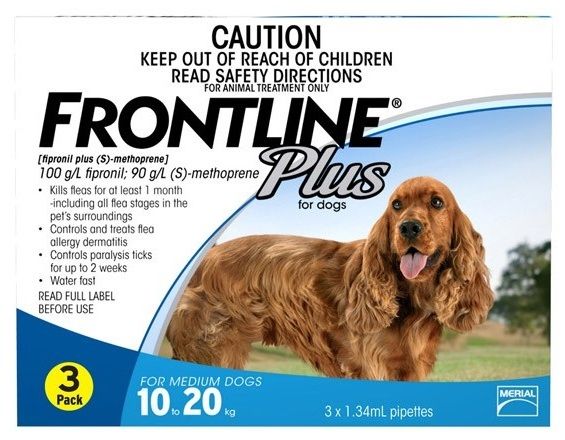 Frontline Plus Nhỏ Gáy Trị Bọ Chét & Ve Cho Chó 10 - 20kg