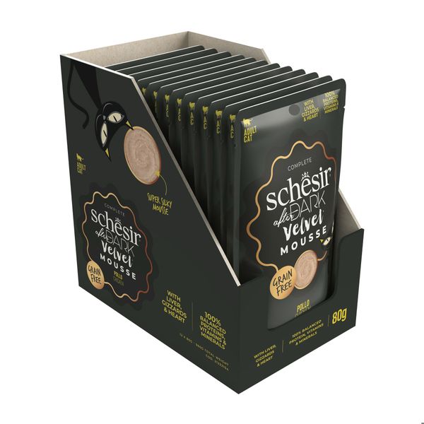 Pate Cho Mèo Schesir After Dark Mousse Cao Cấp – Gói 80g