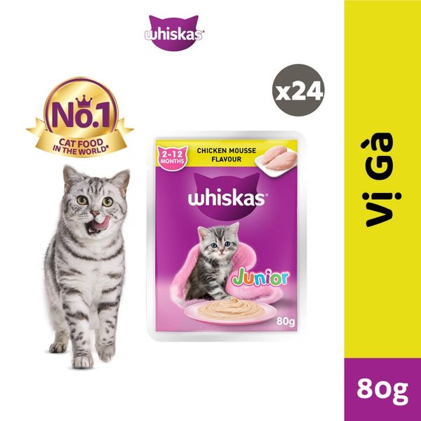 Whiskas Kitten - Pate cho Mèo Con 80g