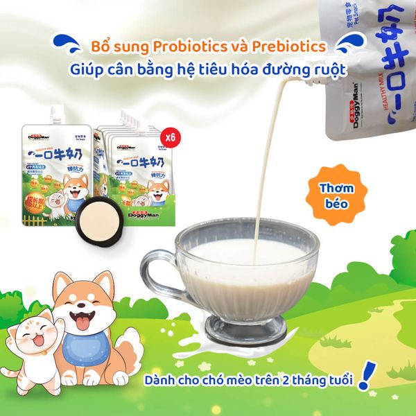 CattyMan – Sữa Dinh Dưỡng Cho Chó Mèo Trên 2 Tháng Tuổi (200ml)