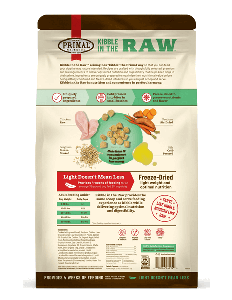 Primal - Kibble in the Raw Dog Food – Thịt Gà