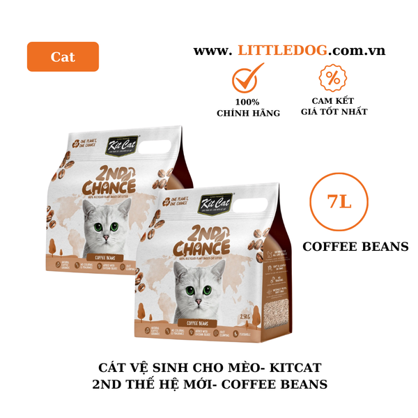 Cát vệ sinh hữu cơ cho mèo- KitCat 2nd thế hệ mới-7L