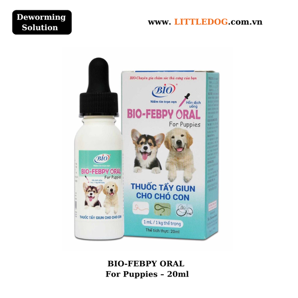 Bio-Febpy Oral Thuốc Tẩy Giun Cho Chó Con - 20ml