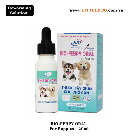 Bio-Febpy Oral Thuốc Tẩy Giun Cho Chó Con - 20ml