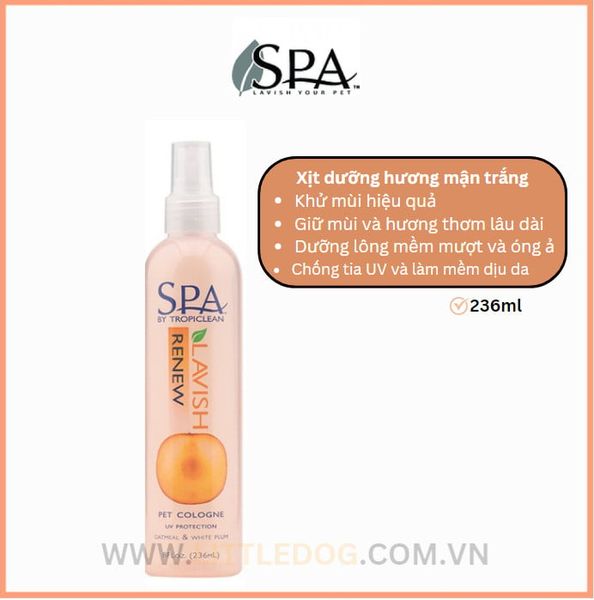 Tropiclean Chai Xịt Dưỡng Lông 236ml