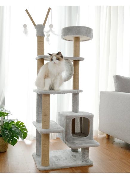 Trụ Cào Mèo YC Xám - YC Cat Tree Grey DG