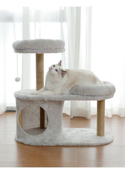 Trụ Cào Mèo YC Xám - YC Cat Tree Grey BT-1