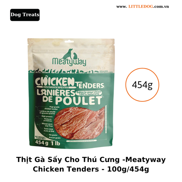Thịt Gà Sấy Cho Thú Cưng - Meatyway Chicken Tenders - 100g/454g