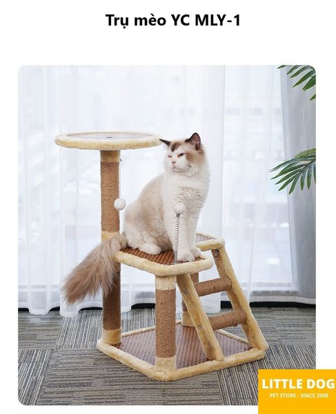 TRỤ MÈO CÀO YC MLY-1 - YC CAT TREE MLY-1 (400x400x690mm)
