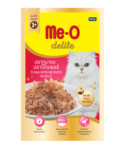ME-O DELITECÁ NGỪ VÀ CÁ NGỪ SỌC-TUNA & BONITO 70G