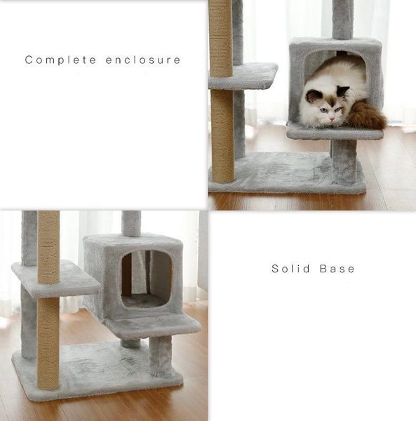 Trụ Cào Mèo YC Xám - YC Cat Tree Grey DG