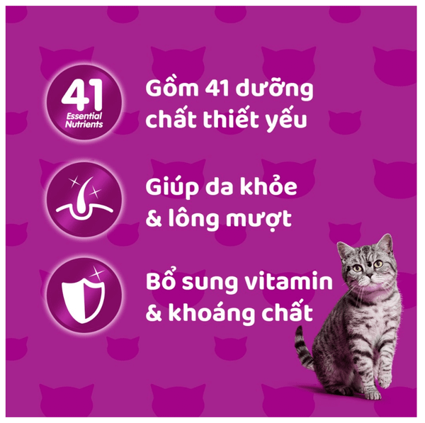 Whiskas Adult - Pate cho mèo trên 1 tuổi 85g