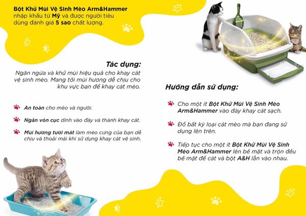 ARM Bột Khử Mùi - Cat Litter Deodorizer 567g