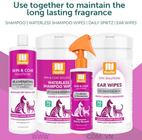NOOTIE PET WIPES (JAPANESE CHERRY BLOSSOM) - Khăn giấy ướt (70)