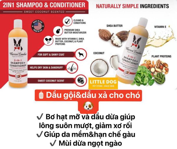 Warren London - 3 in 1 Dòng Sữa tắm cao cấp cho chó mèo
