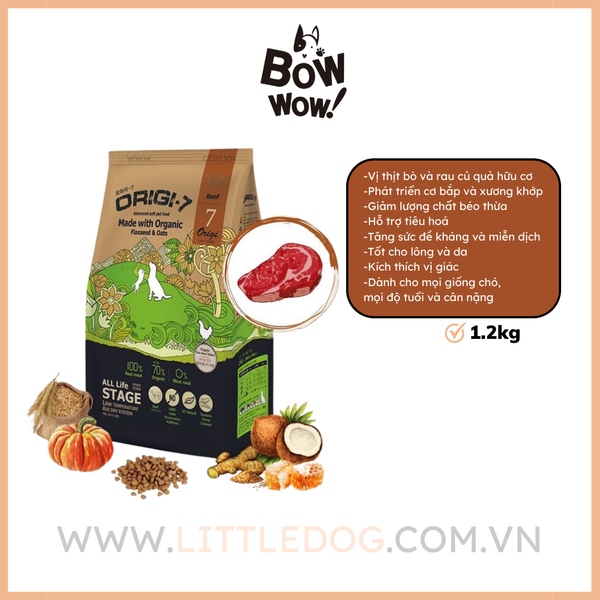 Origi7 AllStage Thức Ăn Hạt Mềm Bò 1,2kg