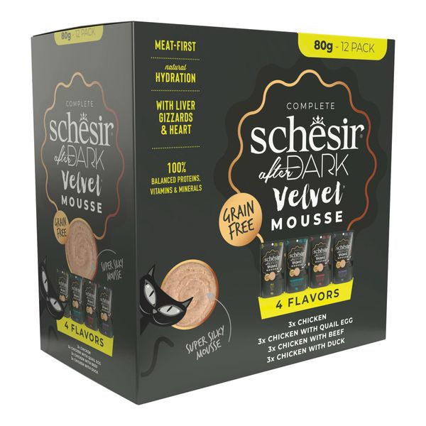 Pate Cho Mèo Schesir After Dark Mousse Cao Cấp – Gói 80g
