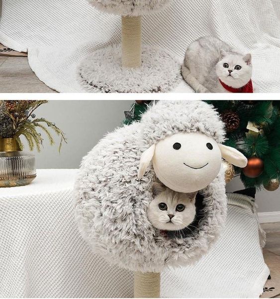 Trụ Cào Mèo Cừu Vòm 0420-Cat Tree LambFull