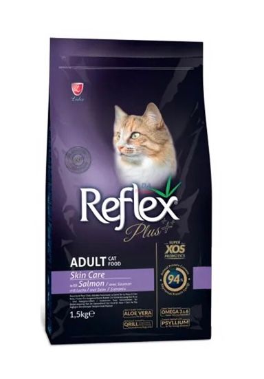 Reflex Plus Skin Care With Salmon - Thức ăn khô cho Mèo Chăm Sóc, Tái Tạo và Phục Hồi Lông Da