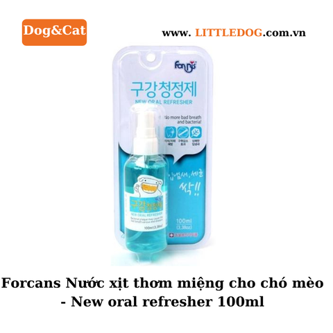 Forcans Nước xịt thơm miệng cho chó mèo 100ml