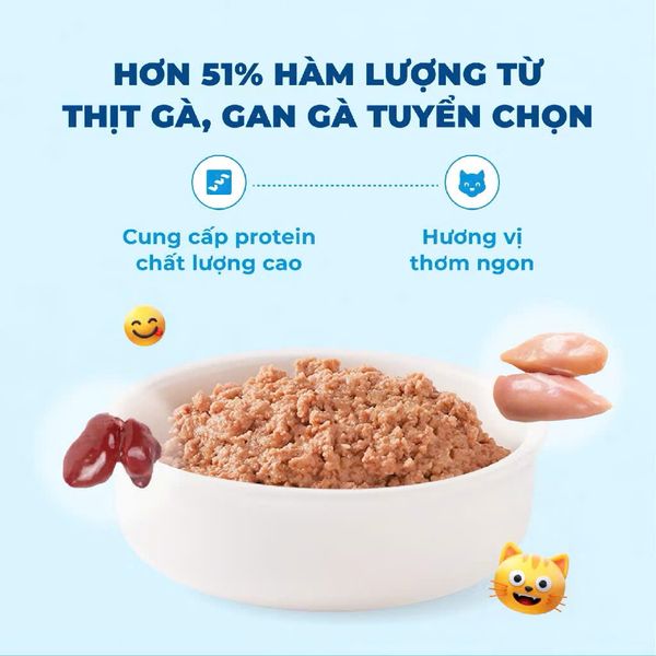 Pate Cho Mèo Mr.Vet - Vị Cá Ngừ Và Cá Hồi (70g)