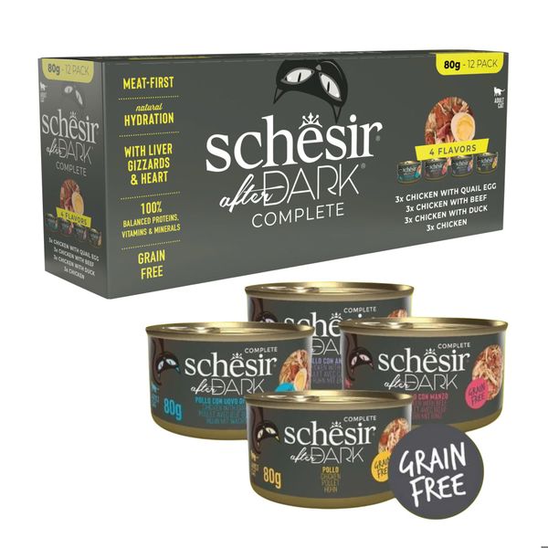 Pate Cho Mèo Schesir In Broth Lon 80g - 5 Vị Thơm Ngon Dạng Thịt Xé Với Nước Hầm