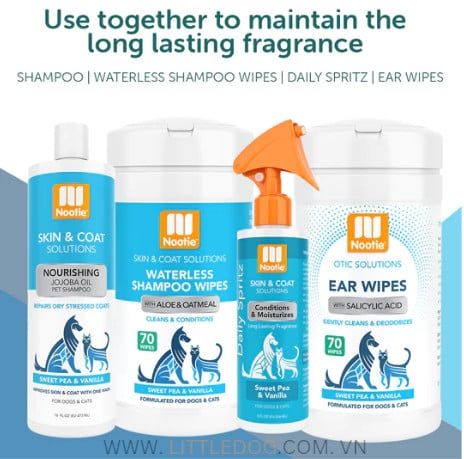 NOOTIE PET WIPES (SWEET PEA & VANILLA) - Khăn giấy ướt (70)