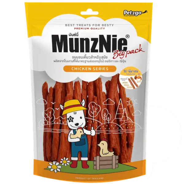 KHÔ GÀ MUNZNIE CHO CHÓ BIG PACK 400GR