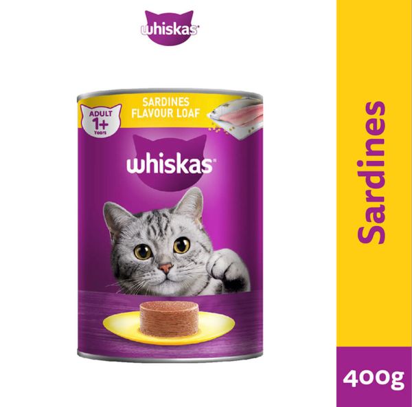 Pate Lon Whiskas Adult Mèo trên 1 tuổi - 400g