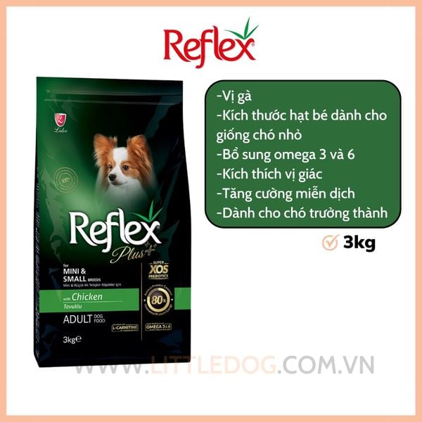 Reflex Giống Nhỏ vị Gà - Mini & Small Breed Adult Chicken (3kg)