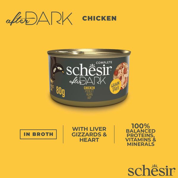Pate Cho Mèo Schesir In Broth Lon 80g - 5 Vị Thơm Ngon Dạng Thịt Xé Với Nước Hầm