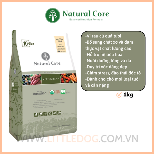 Natural Core Thức ăn Chay- Vegetarian Eco10 (1KG)