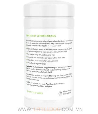 NOOTIE EAR WIPES WITH SALICYLIC ACID - Khăn giấy vệ sinh Tai (70pcs)
