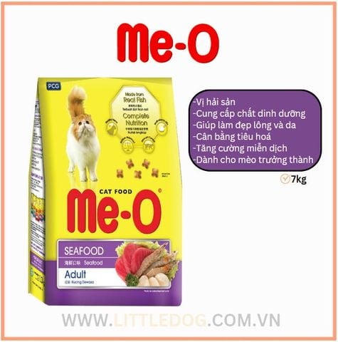 ME-O BAO XÁ CHO MÈO VỊ HẢI SẢN - SEAFOOD 7KG