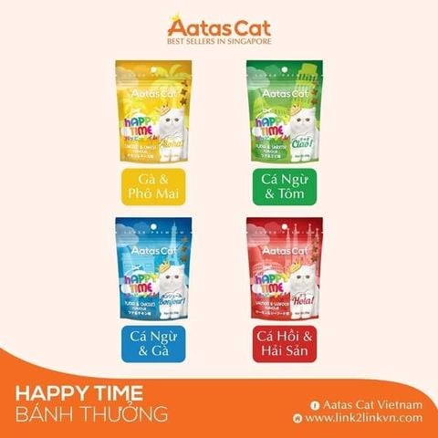 Bánh Thưởng AAT Cat Happy Time 60g